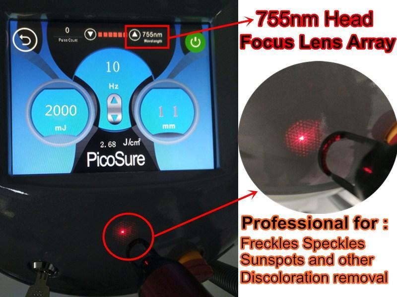 High Quality Nd Yag Laser 755 1320 1064 532nm Picosecond Laser Tattoo Removal Machine Face Skin Care Tools