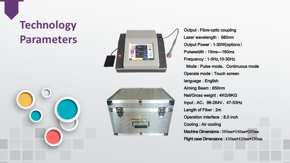 BEST 30W 4 in 1 980nm Diode Laser Vessel Removal Machine to remove spider veins 980 Vessels to remove nail fungus