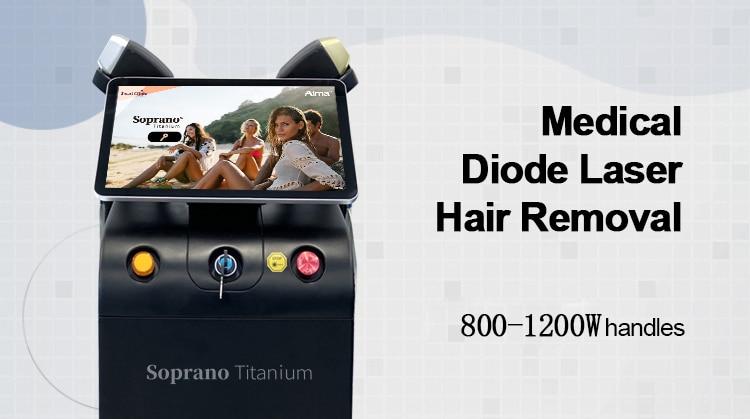 Diode Laser 755 808 1064nm Multi Wavelengths Hair Removal Machine Cooling Head Painless Laser Epilator Face Body Hair Removal