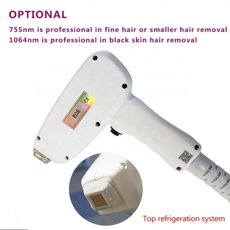 Diode Laser 755 808 1064nm Multi Wavelengths Hair Removal Machine Cooling Head Painless Laser Epilator Face Body Hair Removal