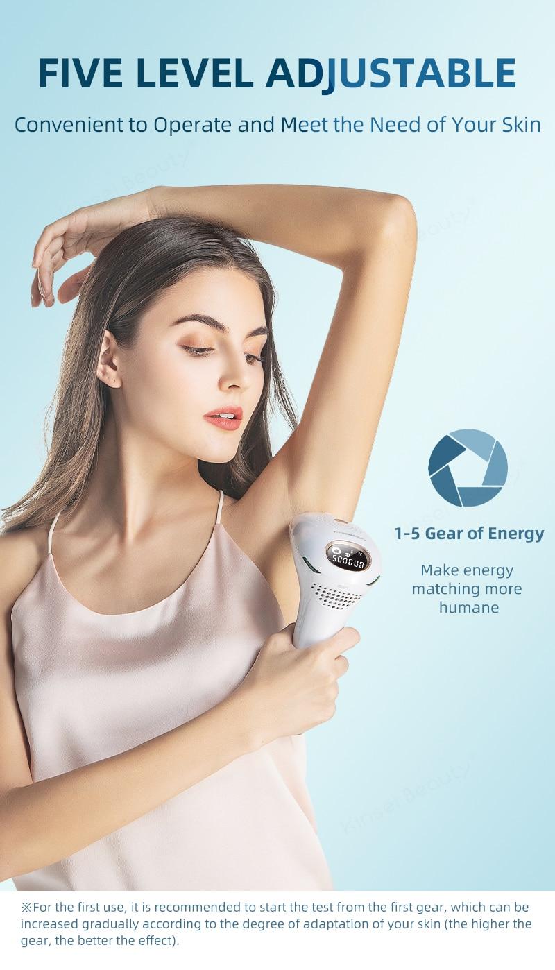 IPL Laser Hair Removal Machine Depilador a Laser IPL Laser Epilator Permanent Hair Removal Electric Depilador 500000 Flashes