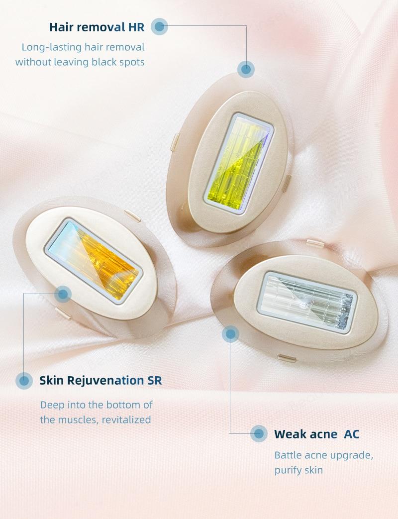IPL Laser Hair Removal Machine Depilador a Laser IPL Laser Epilator Permanent Hair Removal Electric Depilador 500000 Flashes
