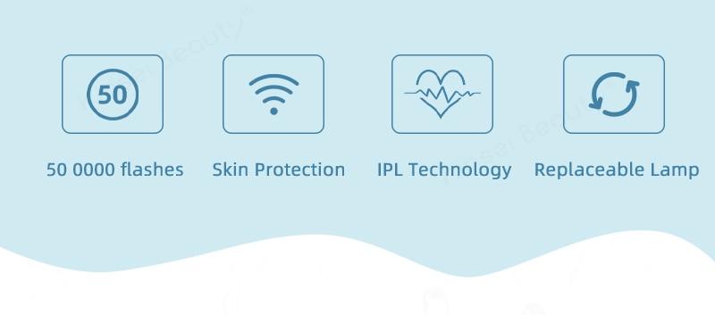 IPL Laser Hair Removal Machine Depilador a Laser IPL Laser Epilator Permanent Hair Removal Electric Depilador 500000 Flashes