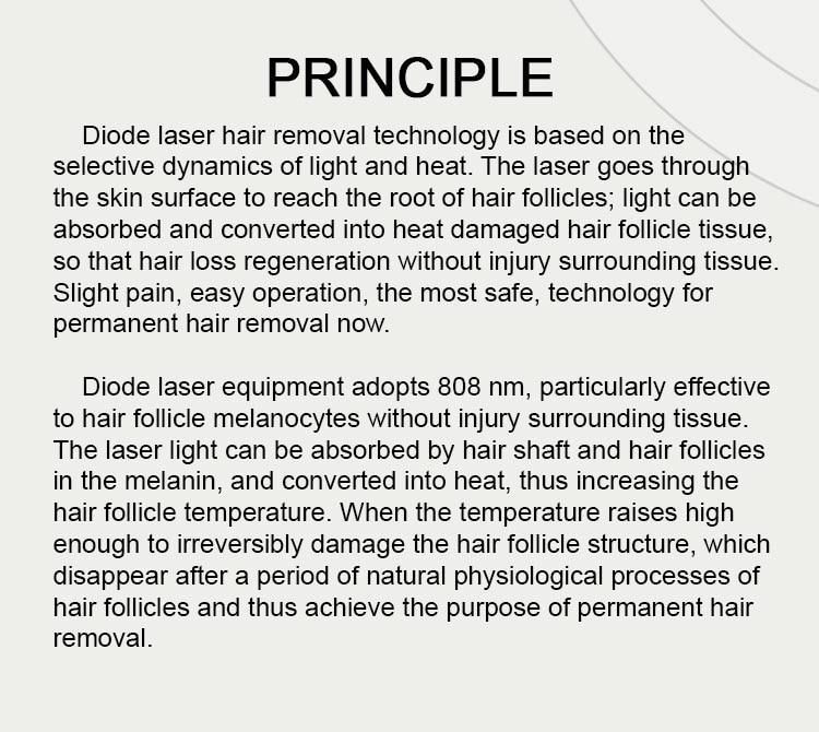 Free Shipping New Style High Energy 808nm Diode Laser Machine For Hair Removal & Skin Rejuvenation/ Painless Hair Removal