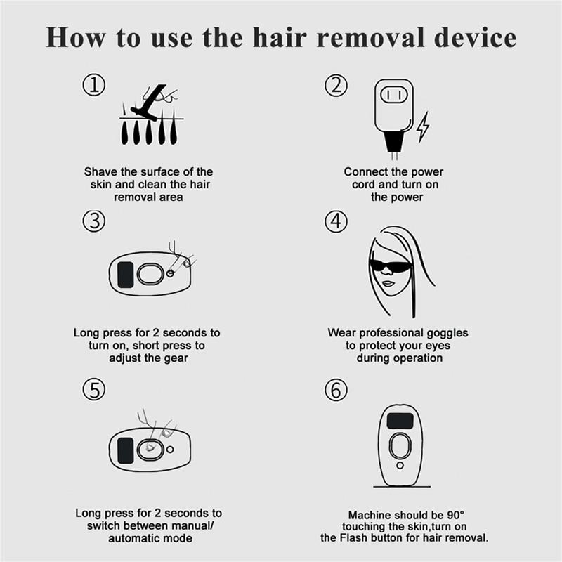 Laser Epilator 990,000 Flash Ipl Hair Removal Women Shaver Laser Permanent Epilator Women Painless Photoepilator Depiladora