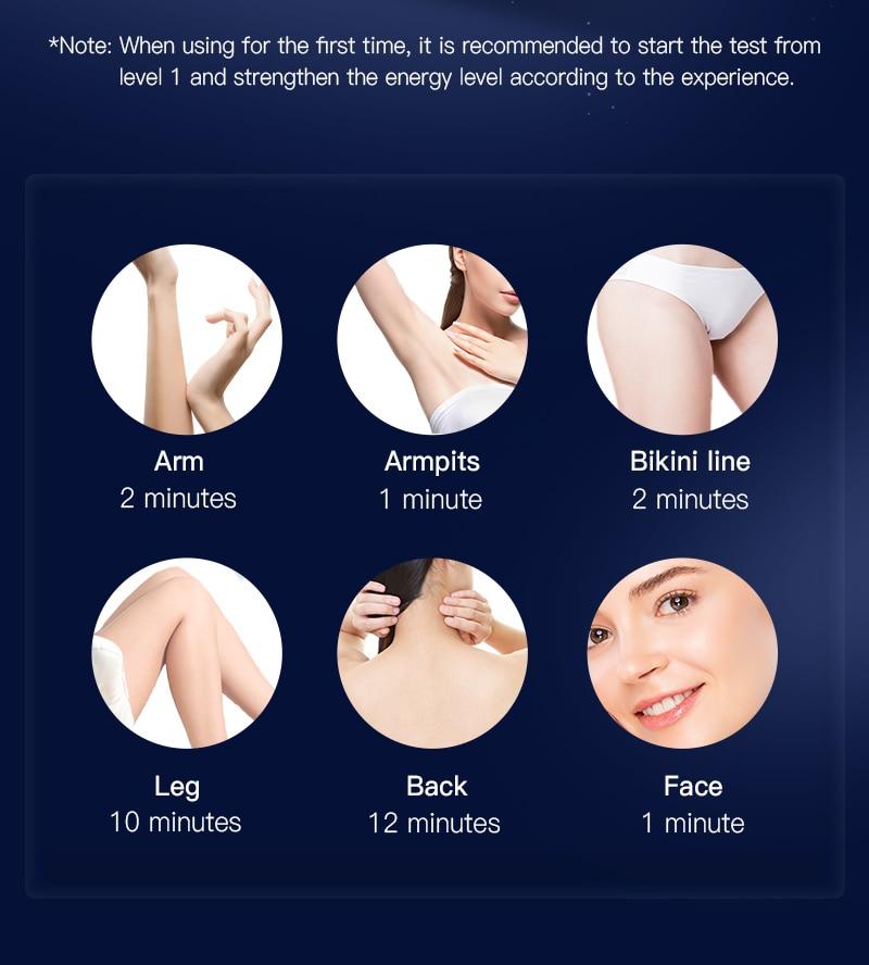 ANLAN IPL Hair Removal 999999Flashes 3 Color Light Skin Care IPL Laser Hair Removal Permanent Painless Whole Body Laser Epilator