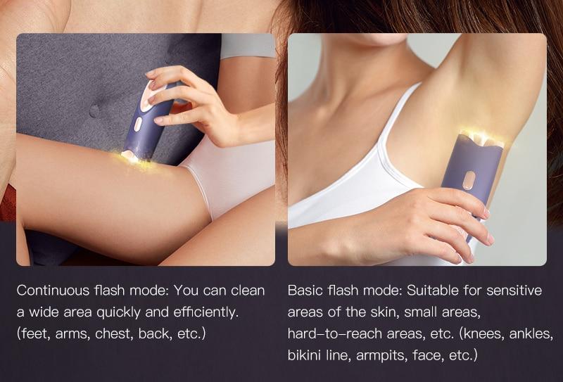 ANLAN IPL Hair Removal 999999Flashes 3 Color Light Skin Care IPL Laser Hair Removal Permanent Painless Whole Body Laser Epilator