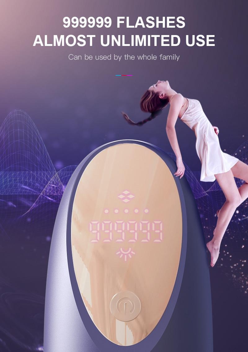 ANLAN IPL Hair Removal 999999Flashes 3 Color Light Skin Care IPL Laser Hair Removal Permanent Painless Whole Body Laser Epilator