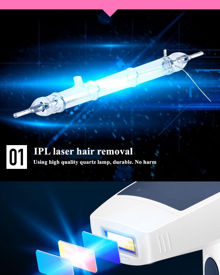 IPL Hair removal Epilator a Laser Permanent Hair Removal Machine Face Body Bikini Electric depilador a laser women 2400000 Flash