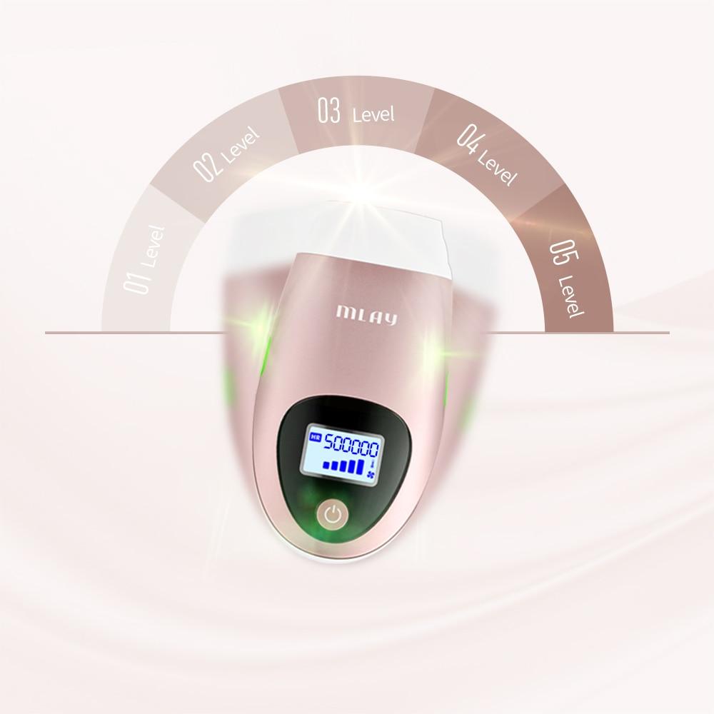 MLAY IPL Hair remover device 500000 Flashes Permanent Hair Removal Machine Bikini Trimmer Face Body Underarm Electric depilador