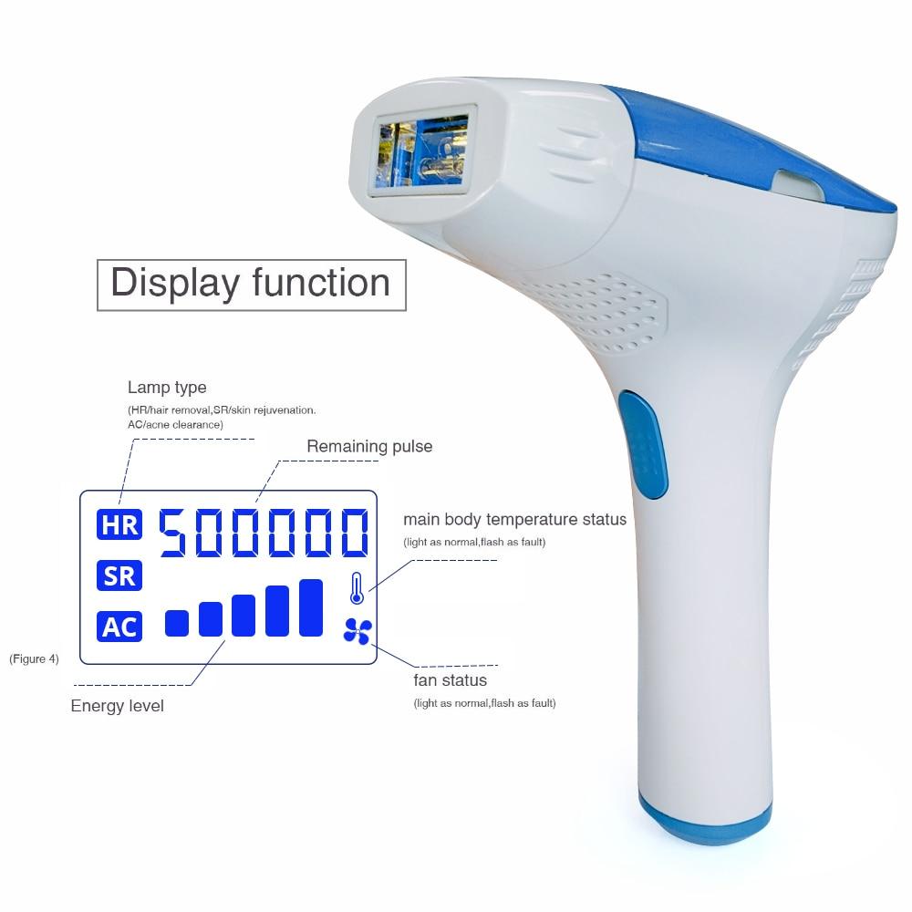 MLAY Depilador Laser IPL Hair Removal Machine Permanent Electric 500000 Flashes Hair Removal Acne Clearance Skin Rejuvenation