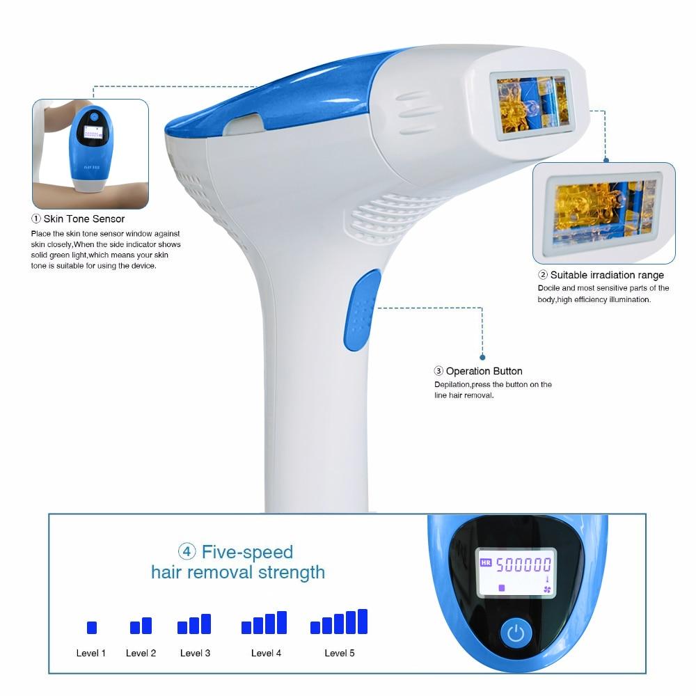 MLAY Depilador Laser IPL Hair Removal Machine Permanent Electric 500000 Flashes Hair Removal Acne Clearance Skin Rejuvenation