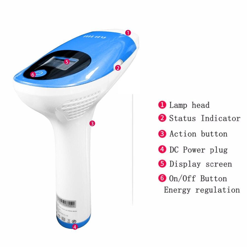 MLAY Depilador Laser IPL Hair Removal Machine Permanent Electric 500000 Flashes Hair Removal Acne Clearance Skin Rejuvenation