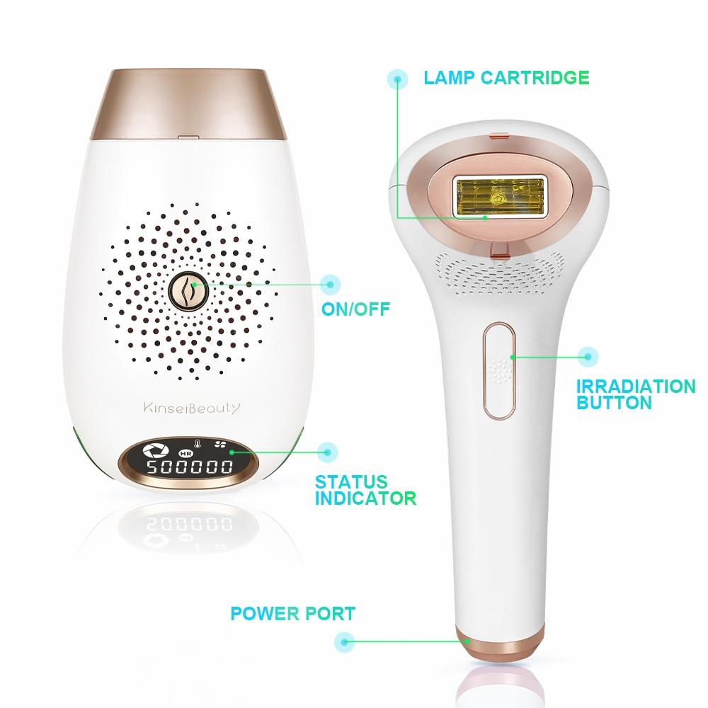 Kinseibeauty IPL Hair Removal Laser Hair Removal Machine Device Permanent Electric Depilador Acne Clearance Skin Rejuvenation