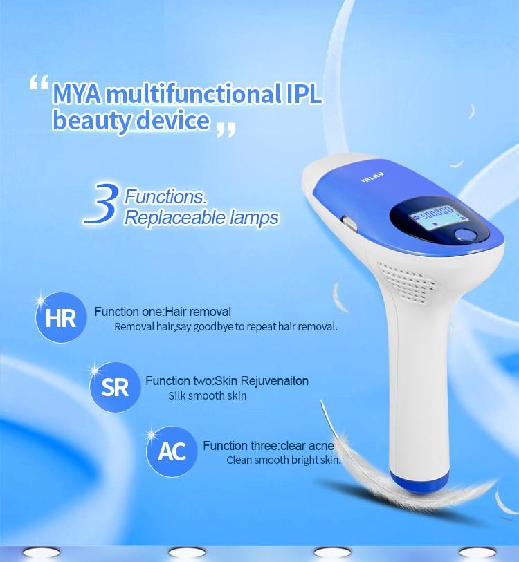 Mlay Laser Hair Removal Malay Laser Permanent IPL Hair Removal Machine for Woman With 3 Hair Removal Lamp depilador a laser