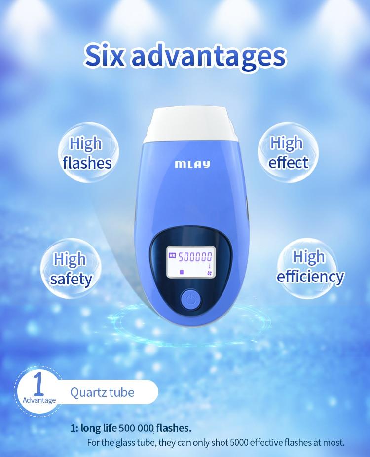 Mlay Laser Hair Removal Malay Laser Permanent IPL Hair Removal Machine for Woman With 3 Hair Removal Lamp depilador a laser