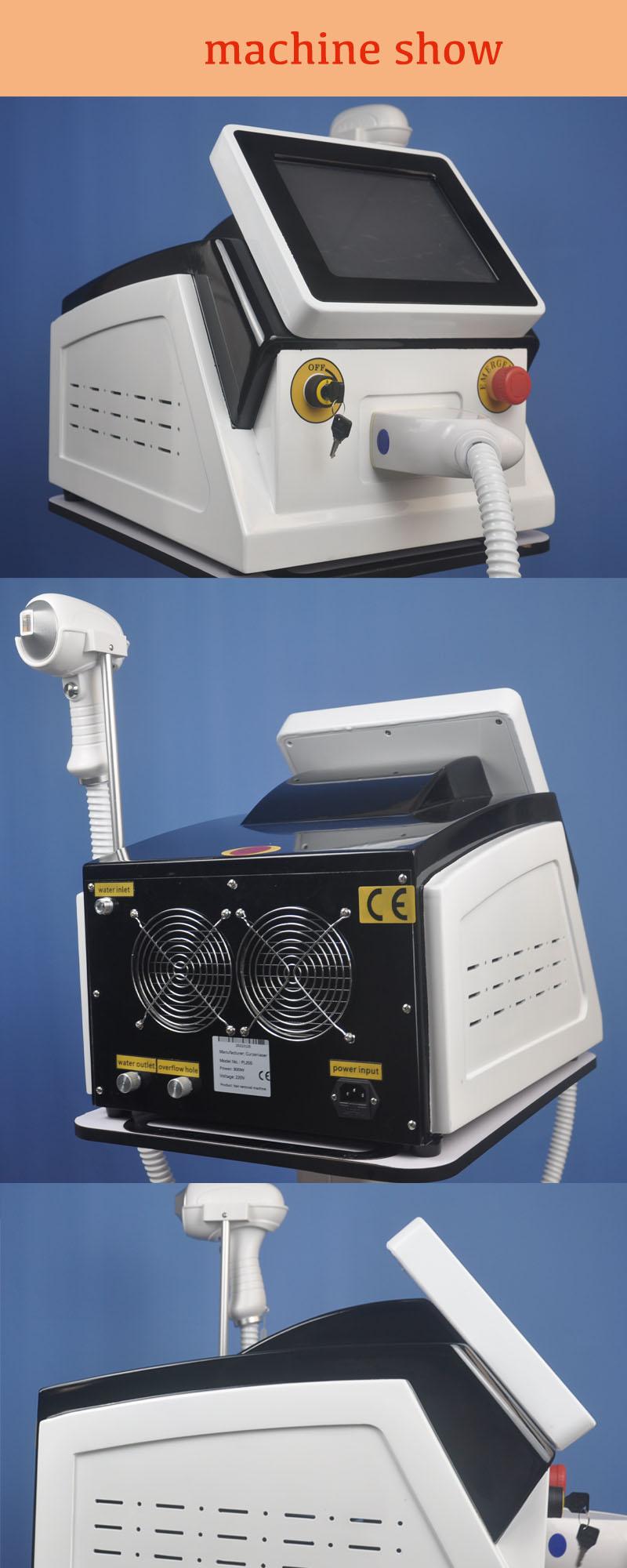 Black 755nm 808nm 1064nm Diode Laser Hair Removal Alexandrite Laser For Hair Removal Skin Rejuvenation Tool