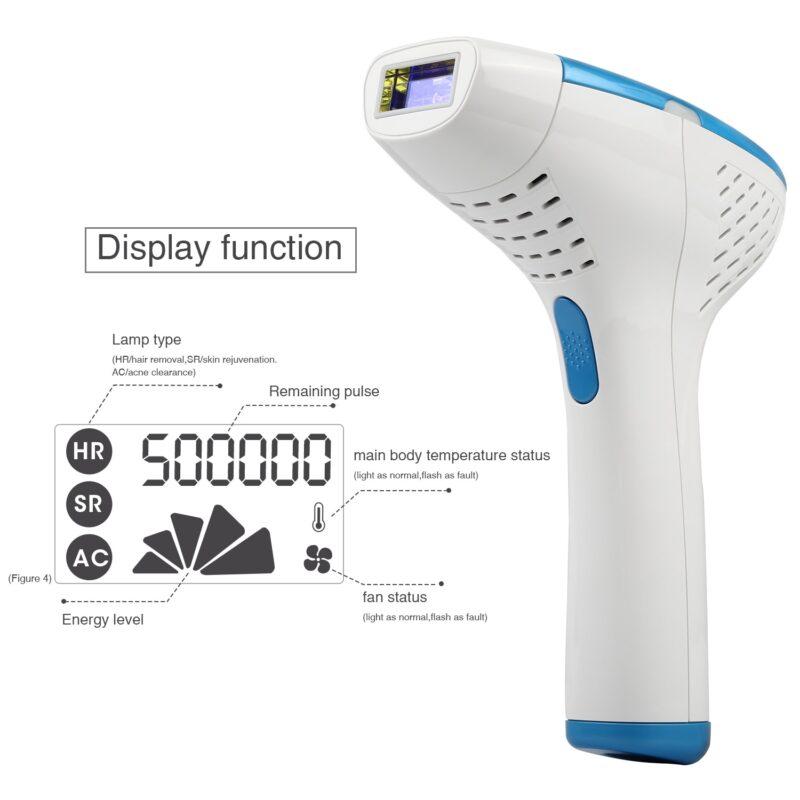 IPL Face And Body For Hair Removal Skin Rejuvenation Acne Clearance 500000 Shots For Home Use