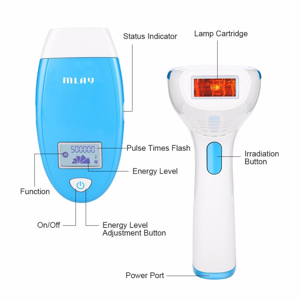 MLAY Factory direct M3 500000 Shots Free Shipping! Home Use IPL Face and Body For Hair Removal+Skin Rejuvenation+Acne Clearance