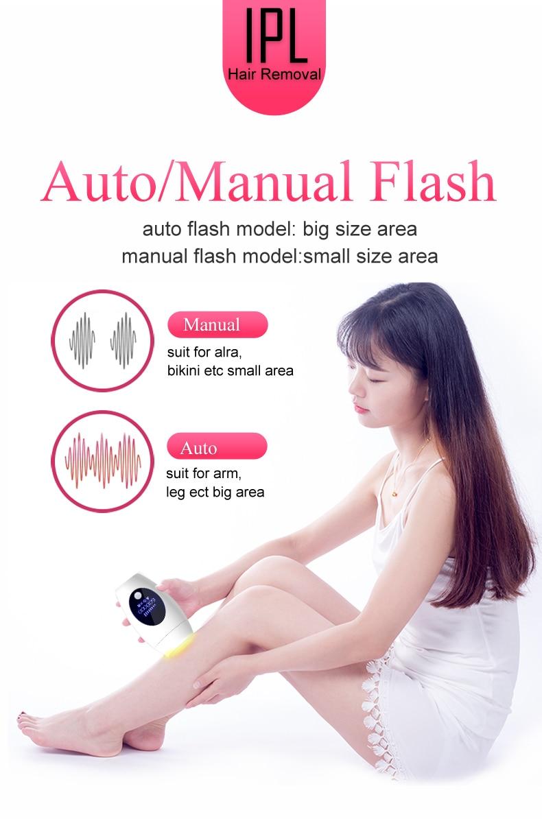 Mini 600000 flash permanent epilator laser hair removal machine electric for household permanent lip hair under the private part