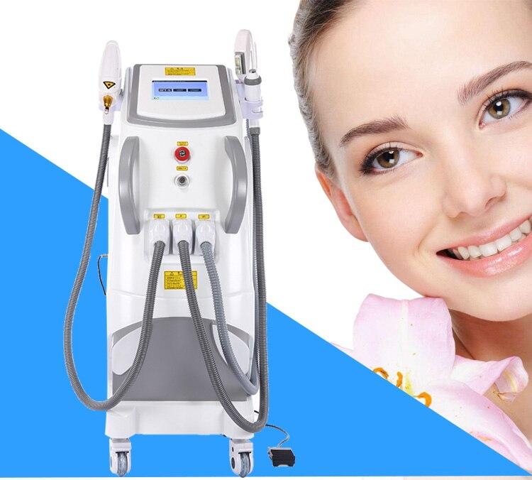 Factory Price IPL SHR / RF / Elight / ND Yag Laser for Black Carbon Wrist Skin Peeling Hair Removal and Tattoo Removal Machine