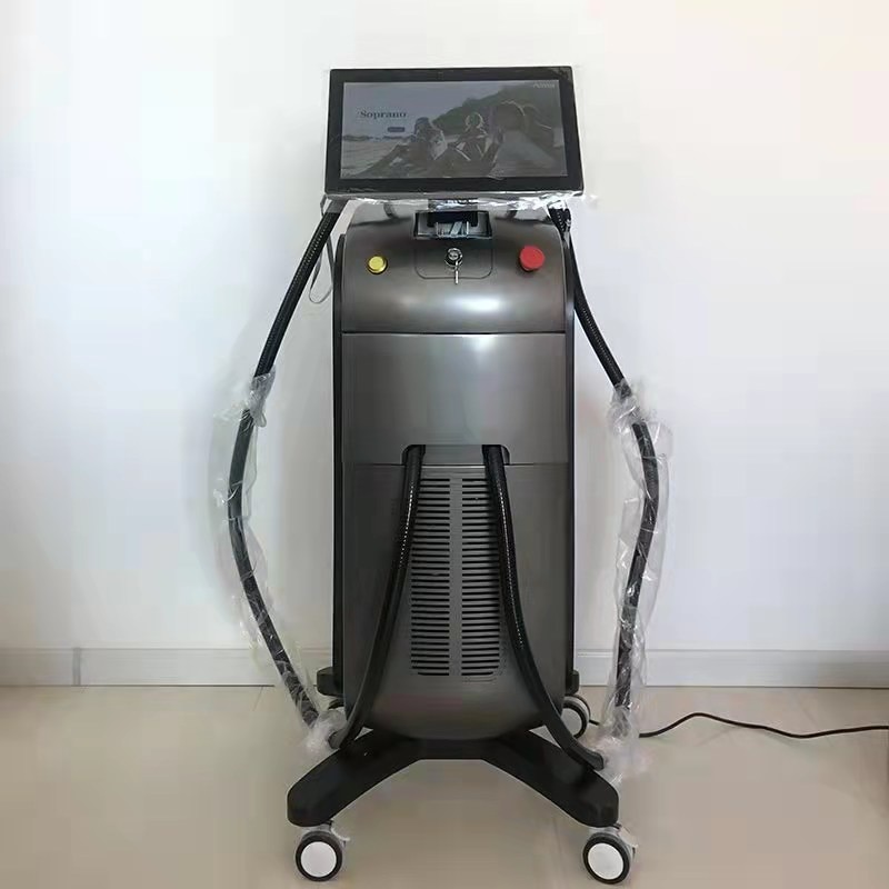 Ice Titanium Soprano Instrument Painless Permanent Epilator 755 808 1064nm Triple Wavelength Diode Laser Hair Removal Machine