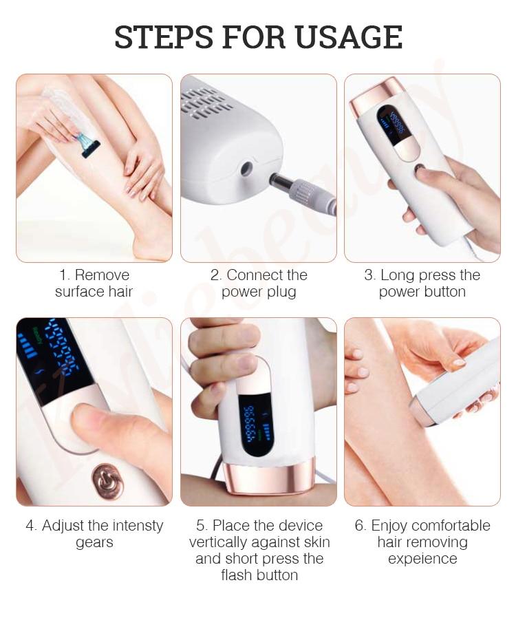 600000 flash professional permanent IPL epilator laser hair removal electric photo women painless threading hair remover machine