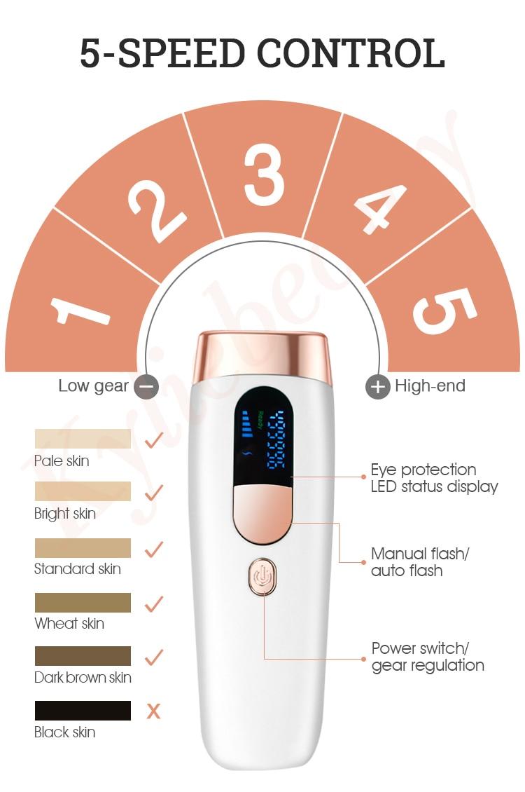 600000 flash professional permanent IPL epilator laser hair removal electric photo women painless threading hair remover machine