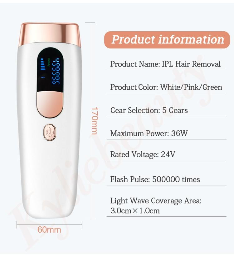 600000 flash professional permanent IPL epilator laser hair removal electric photo women painless threading hair remover machine