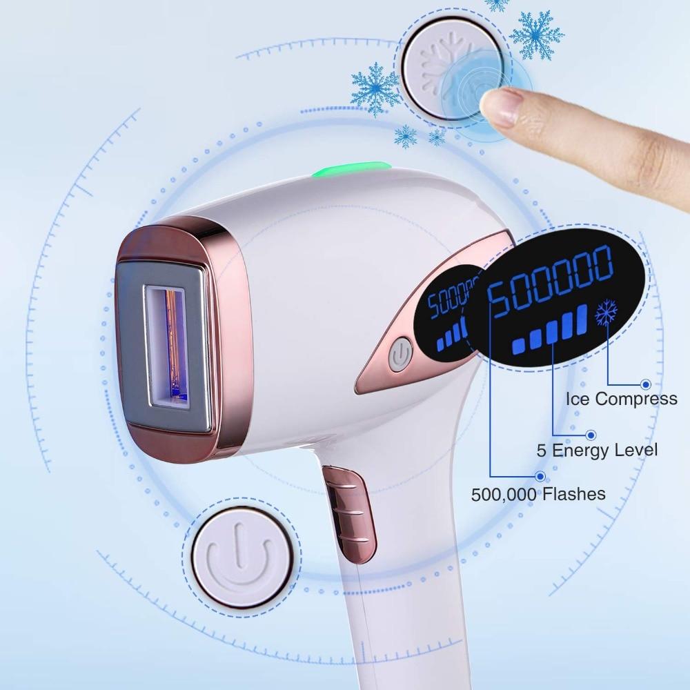 Mlay T4 Ice feeling Painless Laser Hair Removal Home Machine Lens Can Use Pubic Facial Body Ipl Epilator Depilador for Man Woman