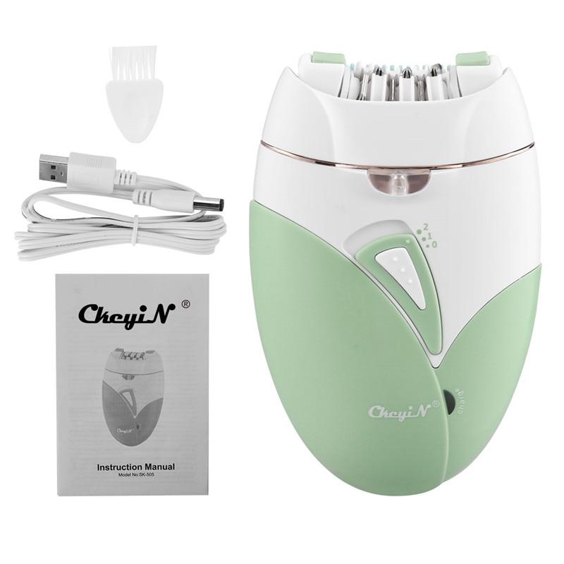 Ckeyin USB Rechargable Women Epilator Body Leg Hair Removal Depilator Shaver Female Electric Shaving Apparatu Depilation Machine