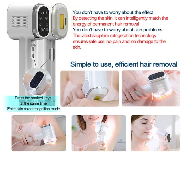 OSENYUAN Laser Epilator T023C IPL Hair Removal Photoepilator Electric Professional Epilator Beauty Appliances for Women Home Use