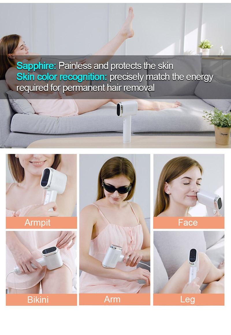 OSENYUAN Laser Epilator T023C IPL Hair Removal Photoepilator Electric Professional Epilator Beauty Appliances for Women Home Use