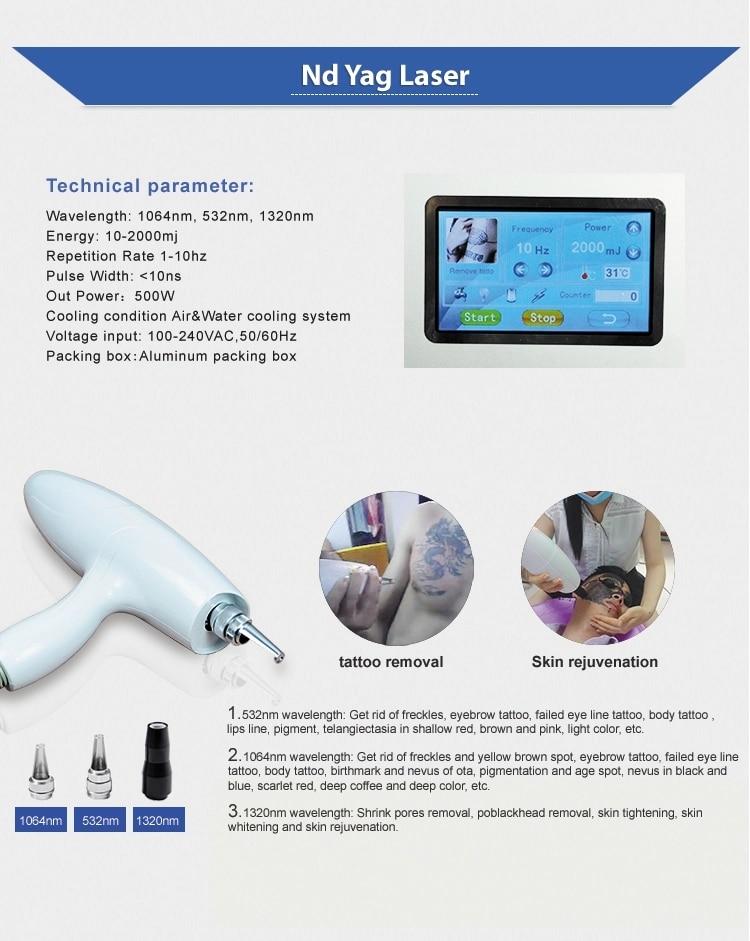 Laser Hair Removal Machine Professional IPL Portable Multifunction Nd Yag Laser With Laser Beam Beauty Machine