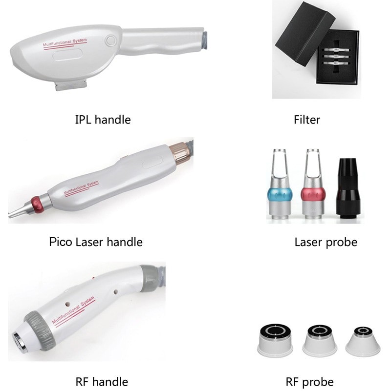 2022 BEST 3 in 1 Multifunctional IPL Laser Hair Removal Machine Nd Yag Laser Tattoo Removal Machine RF Facial Lifting Hair Remov