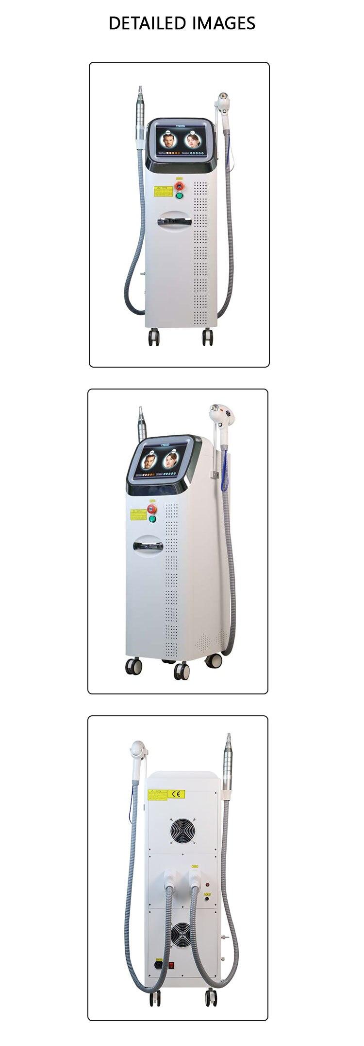 Free Shipping Factory Price 2in1 808NM Diode Laser Hair Removal & Nd Yag Q-switch Laser Tatoo Removal Machine For All Skin Tones