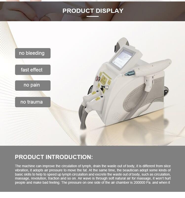 Desktop 2-in-1 IPL laser hair removal and Nd Yag laser tattoo removal machine