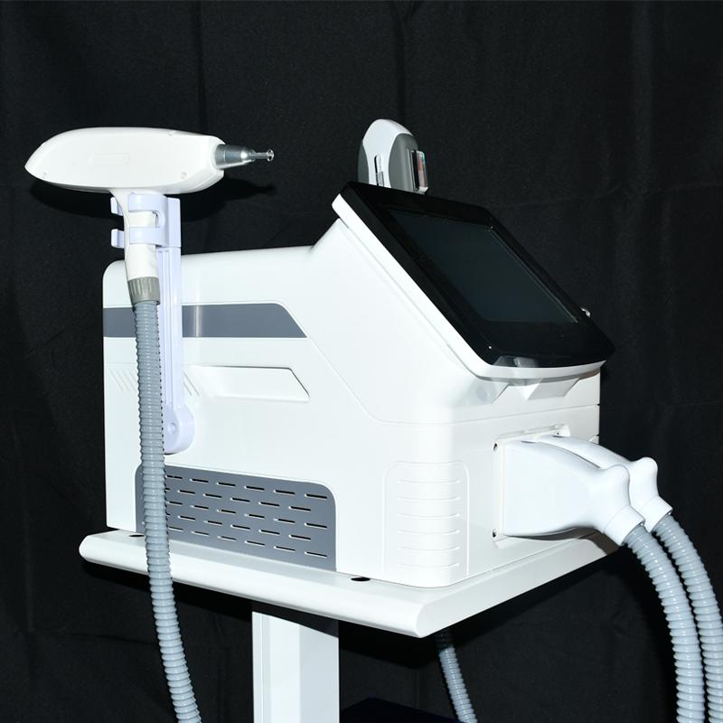 Portable OPT/SHR IPL Hair Removal &ND YAG Laser Tattoo Removal Carbon Stripping Machine For Salon With CE