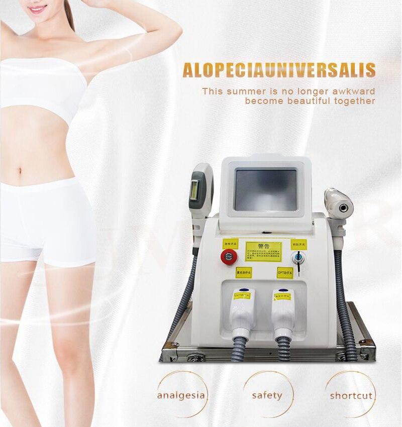 Nd Yag Laser Machine With Laser Beam/2 in 1 Laser Hair Removal Machine IPL Portable Multifunction Beauty Machine