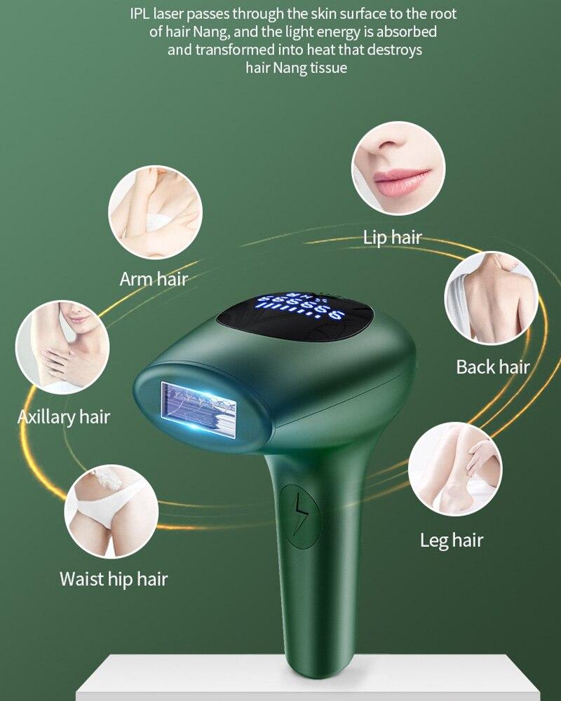 900000 Flashes Laser Epilator electric Epilator Permanent IPL Photoepilator Hair Removal Painless laser hair removal machine