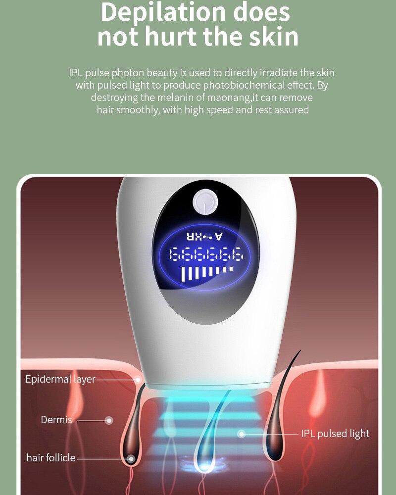 900000 Flashes Laser Epilator electric Epilator Permanent IPL Photoepilator Hair Removal Painless laser hair removal machine