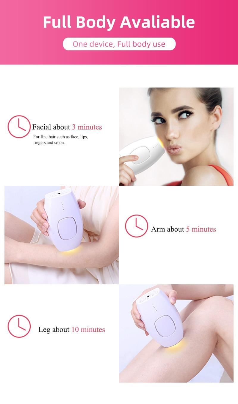 600000 flash Professional Permanent IPL Laser Depilator hair remover machine Photoepilator for women with replacement lamp head