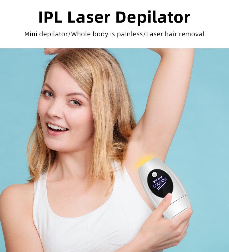 600000 flash Professional Permanent IPL Laser Depilator hair remover machine Photoepilator for women with replacement lamp head