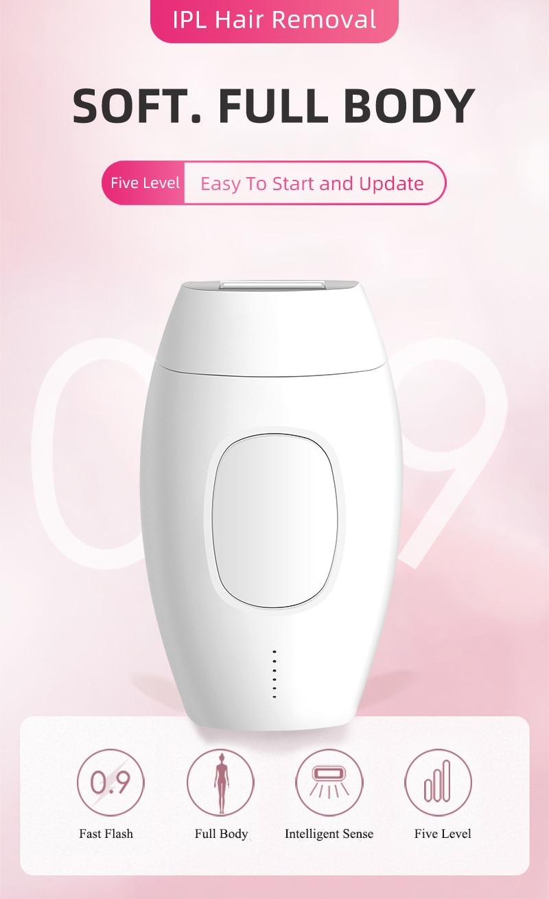 600000 flash Professional Permanent IPL Laser Depilator hair remover machine Photoepilator for women with replacement lamp head