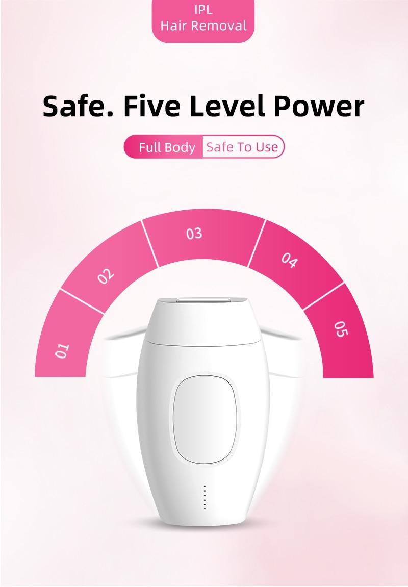 600000 flash Professional Permanent IPL Laser Depilator hair remover machine Photoepilator for women with replacement lamp head