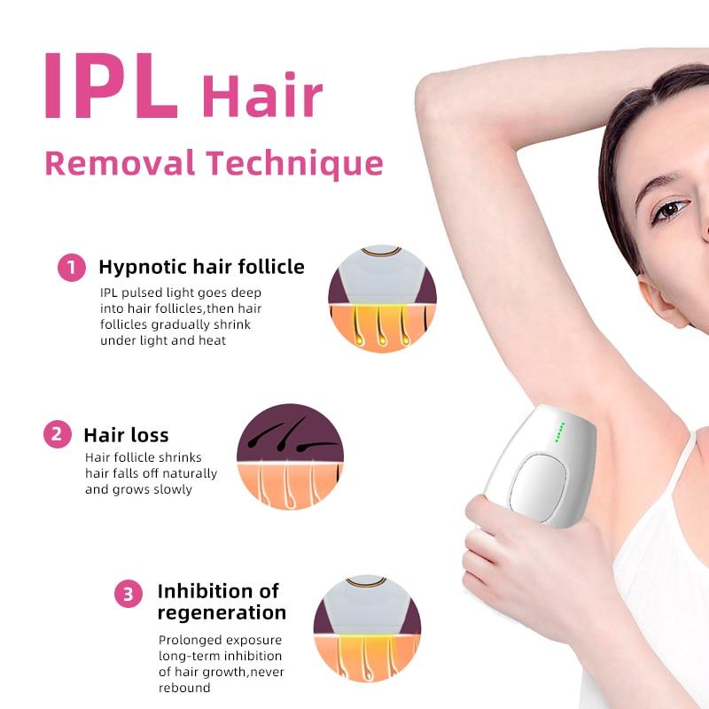 600000 flash Professional Permanent IPL Laser Depilator hair remover machine Photoepilator for women with replacement lamp head