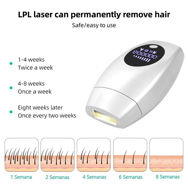 600000 flash Professional Permanent IPL Laser Depilator hair remover machine Photoepilator for women with replacement lamp head