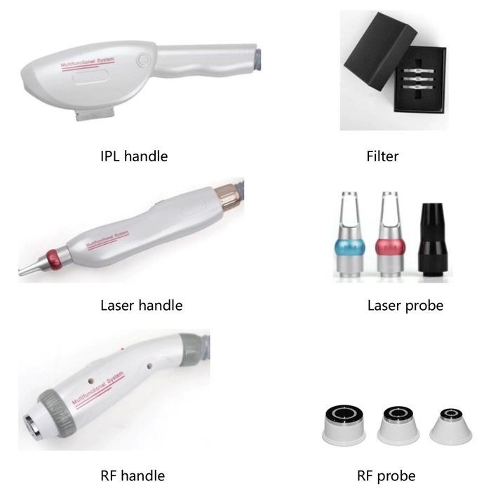 Hot sale 3 in1 E-light IPL RF Nd Yag Laser Multifunction Tattoo Removal Machine Permanent Laser Hair Removal Beauty Equipment