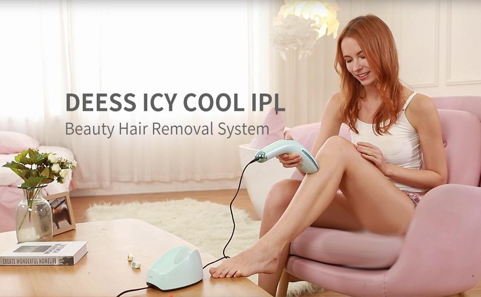 DEESS GP590 Permanent Hair Removal,Upgraded Unlimited Flashes,Fastest ICE COOL IPL Laser Hair Removal Device Painless Epilator