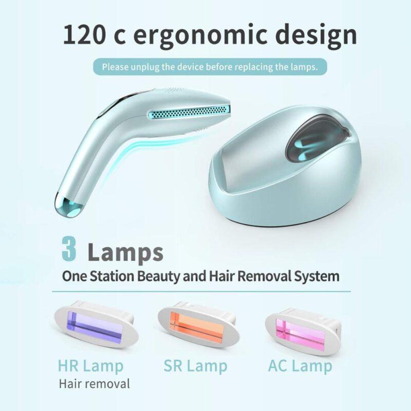 Permanent Hair Removal Painless Epilator Upgraded Unlimited Flashes Fastest ICE COOL IPL Laser Hair Removal Device - Image 3